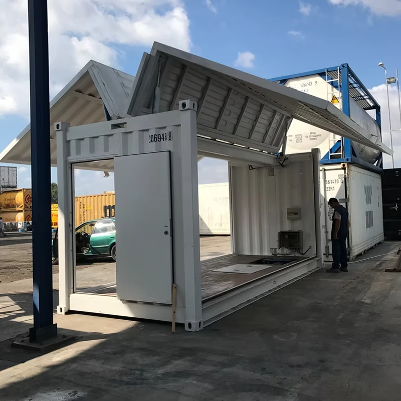 Hydraulischer Behälter mit seitlicher Öffnung