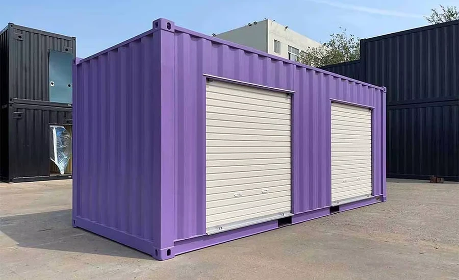 roll shutter door self-storage container